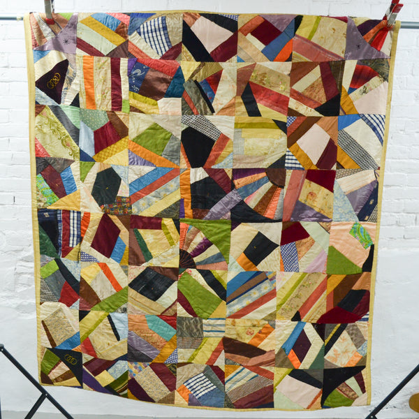 Patchwork Silk Crazy Quilt