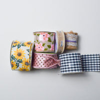 Patterned + Burlap Wide Ribbon Bundle - 6 Spools Default Title