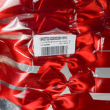 Red Satin Pre-Tied Bows with Glue Dot Adhesive - 3 Packs of 10