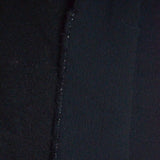 Black Wool Blend Medium-Weight Crepe Woven Fabric - 52" x 136"