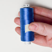 Blue 1296 Madeira Rayon Viscose 40 wt. Thread - 1000m Spool Default Title