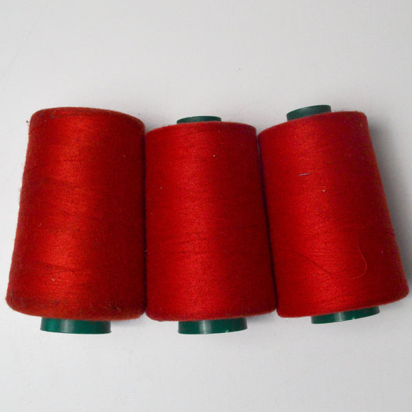 Red Unicore Tex 40 Thread - Three 6000 Yard Spools