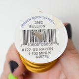 Gold Bullion 2562 Robison-Anton Rayon 40 wt. Machine Embroidery Thread - 1100 Yd Spool