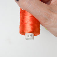 Carrot Orange 1178 Madeira Rayon 40 wt. Machine Embroidery Thread - 1000m Spool