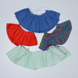 Blue, Red + Green Gathered Ruffle Trim Bundle