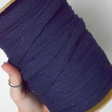 Navy Woven Tube Lace - 1 Spool