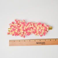 Pink + Yellow Pom Pom Trim