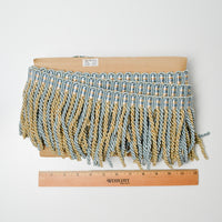 Blue + Gold Rope Fringe Trim