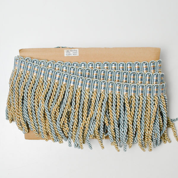 Blue + Gold Rope Fringe Trim