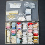 Embroidery Thread in Clear Compartment Case