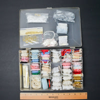 Embroidery Thread in Clear Compartment Case