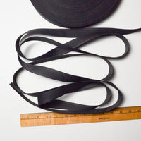 Black Webbing Strap, 1" Wide - By the Yard Default Title