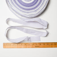 Light Purple + White Striped Seersucker Trim - By the Yard Default Title