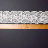 Cream + Pink Lace, 3.5" Wide - By the Yard Default Title