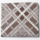 Brown + White Dot Printed Woven Canvas Fabric, 54" Wide - By The Yard