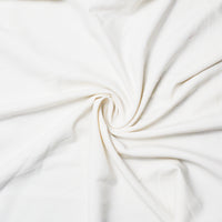 White Stretchy Woven Fabric, 56" Wide - By The Yard