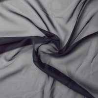 Sheer Black Weighted Selvedge Drapery Fabric, 112" Wide - By The Yard