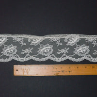 White Scalloped Lace Trim - By the Yard