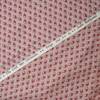 Pink Floral Print Quilting Cotton Fabric, 44" Wide - By the Yard