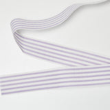 Purple + White Seersucker Woven Strap - 3 Yard Piece