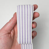 Purple + White Seersucker Woven Strap - 3 Yard Piece