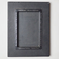 Black Faux Leather Eleanor Roosevelt Quote Frame - Holds 3.5" x 5.5" Photo