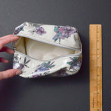 Plastic Floral Zipper Pouch Default Title