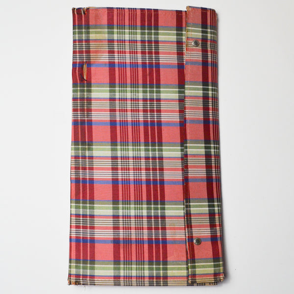 Plaid Trifold Knitting Needle Case - Elastic Needs Replacing