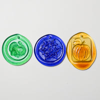 Glass Holiday Ornaments - Set of 3