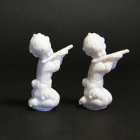 Mini White Cherub Figurines - Set of 2