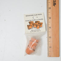 Miniature Clay Pots - Set of 4