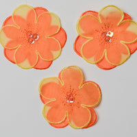 Yellow + Orange Flower Patches - Set of 3 Default Title