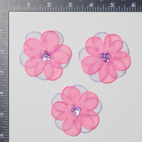 Pink Flower Patches - Set of 3 Default Title