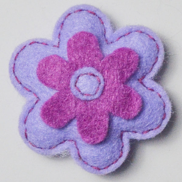 Purple Felt Stuffed Flower Default Title