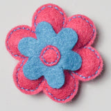 Blue + Pink Felt Stuffed Flower Default Title