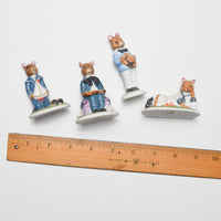 Franklin Miniature Mouse Porcelain Figurines - Bundle of 4