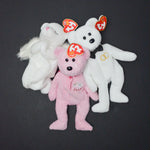 It's a Girl! Praying + Groom Beanie Babies - Set of 3