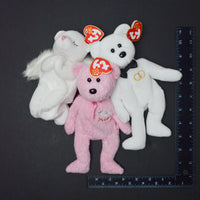 It's a Girl! Praying + Groom Beanie Babies - Set of 3