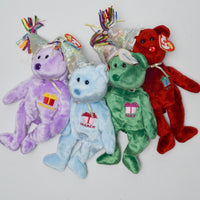 Beanie Baby Birthday Bears - Set of 4