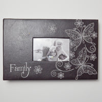 Black + White Floral "Family" Photo Album