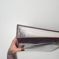 Maroon Scrapbook Binder