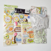 Assorted Chipboard Scrapbook Embellishments Bundle Default Title