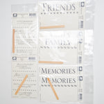 Memories + Friends Rub-On Bundle