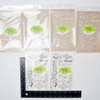 Love + Cherish Slogan Wholy Cow Rub-On Bundle