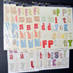 Colorful Floral Alphabet Sticker Bundle