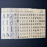 Block Letter Alphabet Sticker Bundle