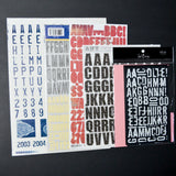 Narrow Alphabet Sticker Bundle