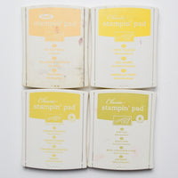 Stampin Up! Yellow + Green Classic Stampin' Pads - 4 Pads