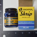 Vintage Sheaffer Skrip Writing Fluid, Blue - 1 Bottle