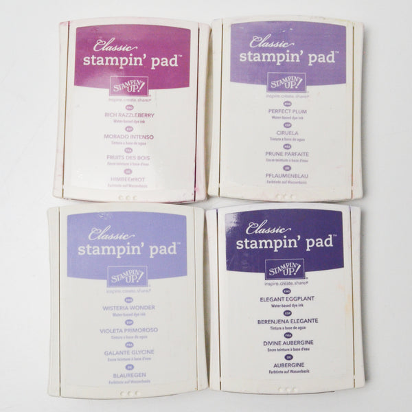 Purple Stampin' Up! Ink Pads - Set of 4